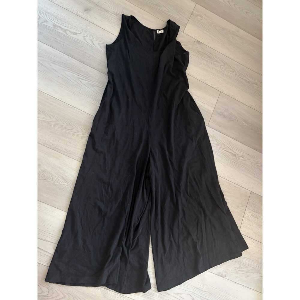 WORLD MARKET Jumpsuit Womens Small Medium Black Cotton